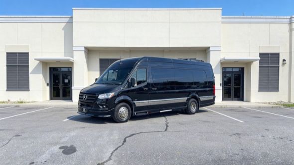 garland sporting event sprinter van rental