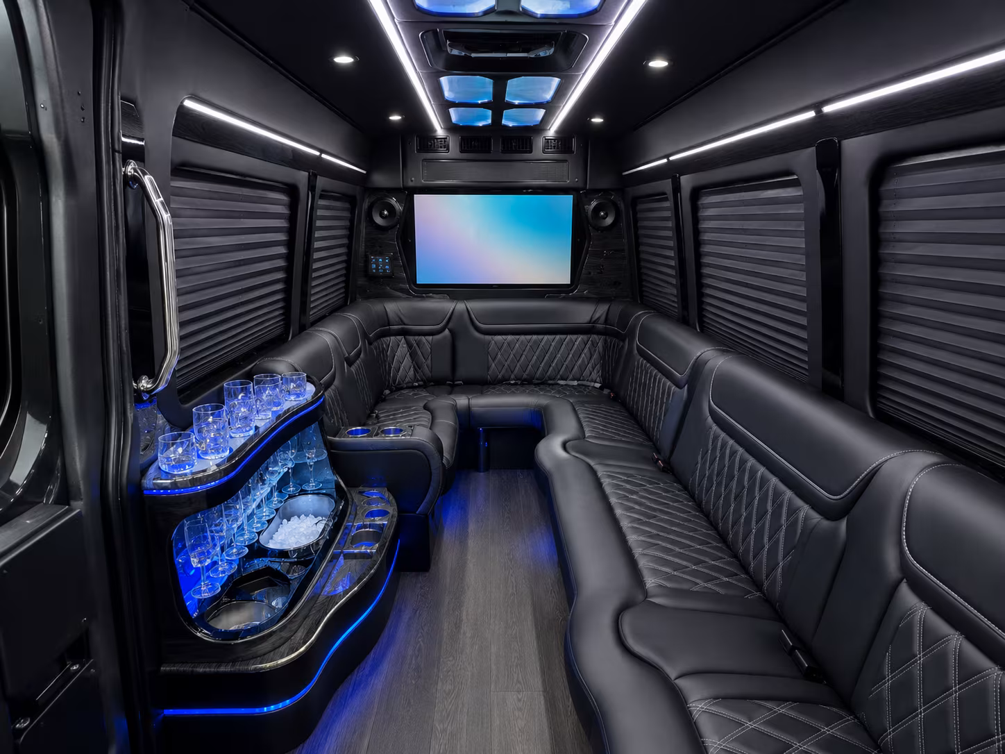 hotel block shuttle sprinter vans and multi venue guest transportation for richardson private events