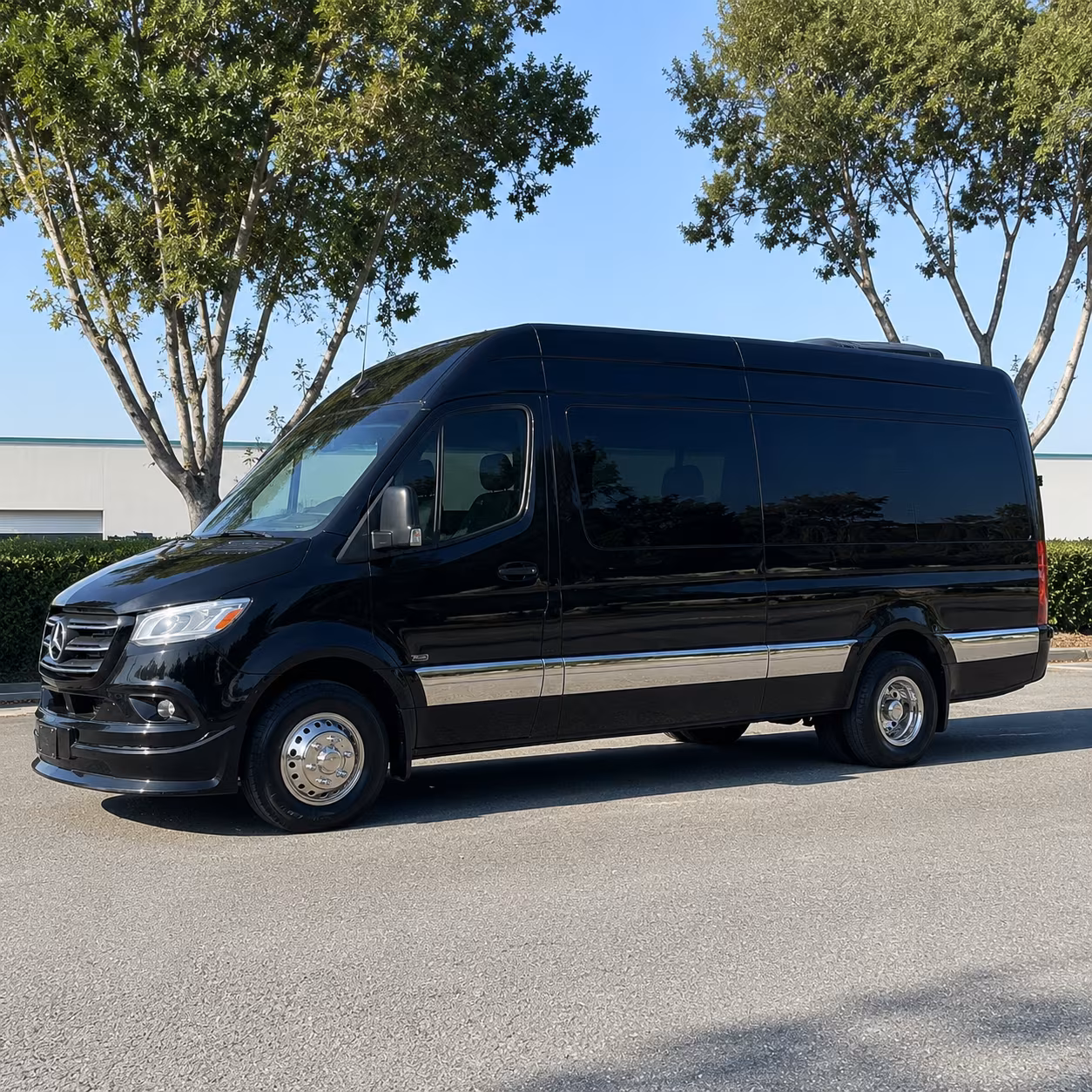 temporary sprinter van shuttles for office relocations construction projects and campus events in richardson texas